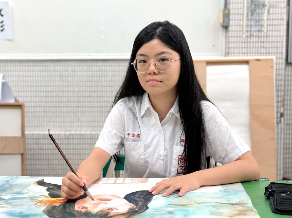 復興商工美術科葉馨于同學水彩創作