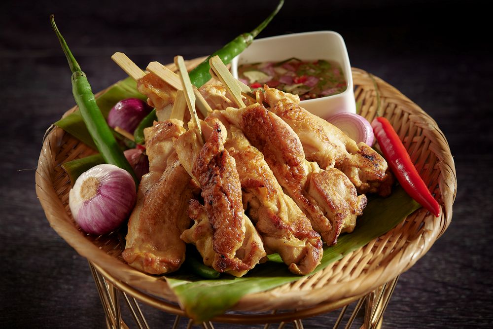 「沙嗲雞肉串」