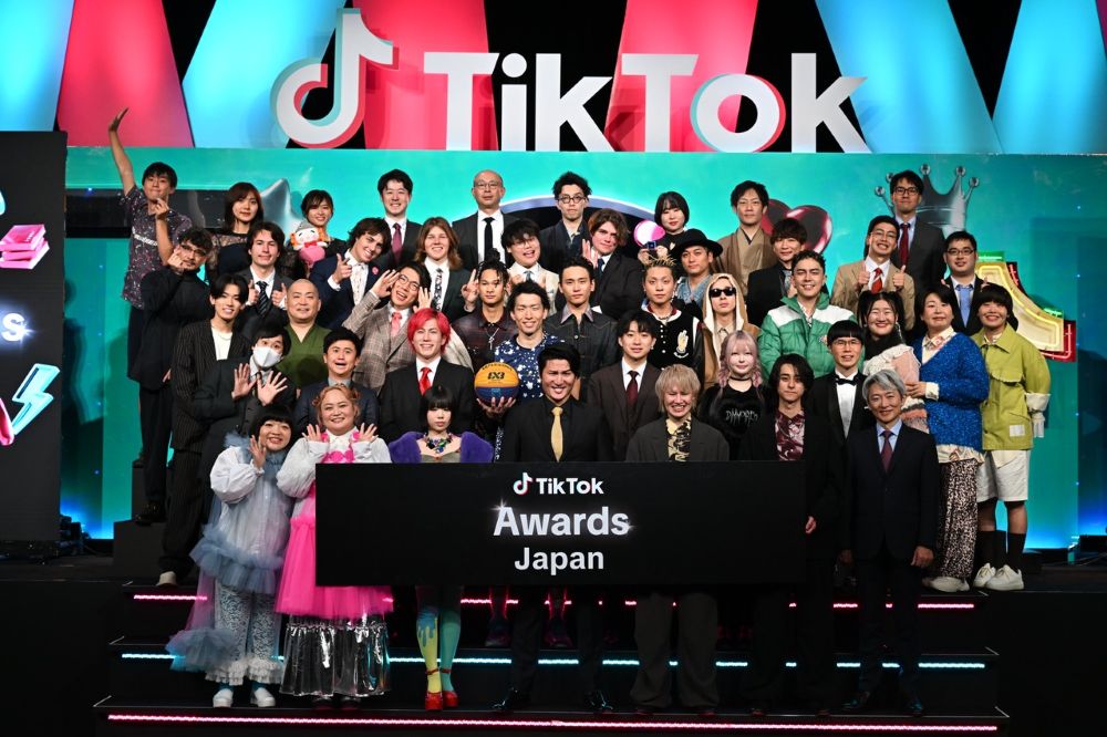 TikTok於2024年底舉辦TikTok Awards Japan大會,表揚平台上高人氣創作者