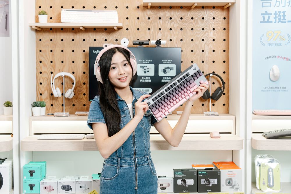 Logitech K855 藍牙機械鍵盤推出多色鍵帽系列，提供使用者展現個人風格