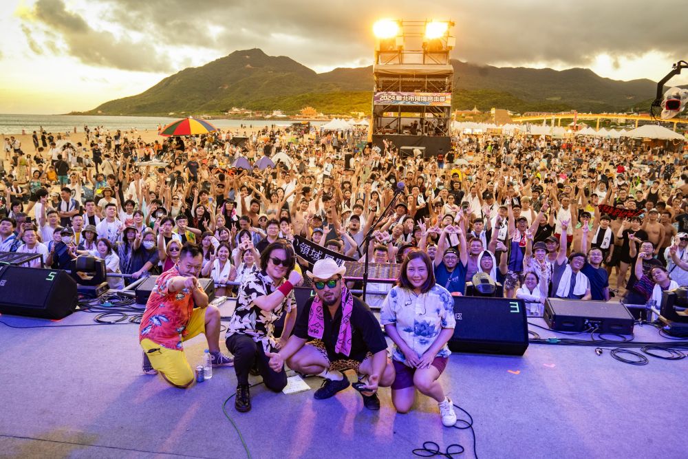 「貢寮海洋音樂祭」將於7月26日至27日在風光明媚的貢寮福隆海水浴場沙灘盛大展開。(圖為2024年活動資料照)