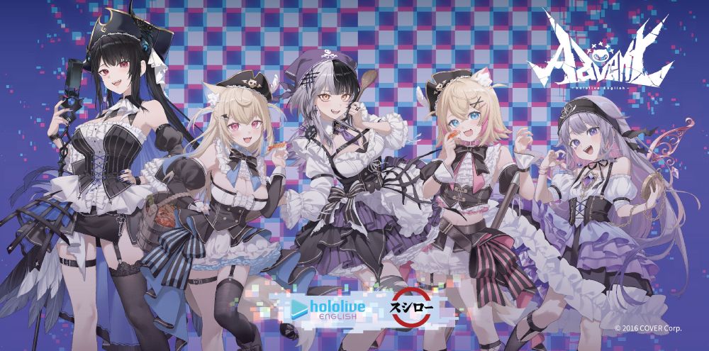 7月14日起內用單筆消費滿600元可以500元加購「hololive English -Advent- 大桌墊滑鼠墊」一個，滿1200元可以1,000元加購2個，一次最多可加購3個。全台限量3萬個售完為止。
