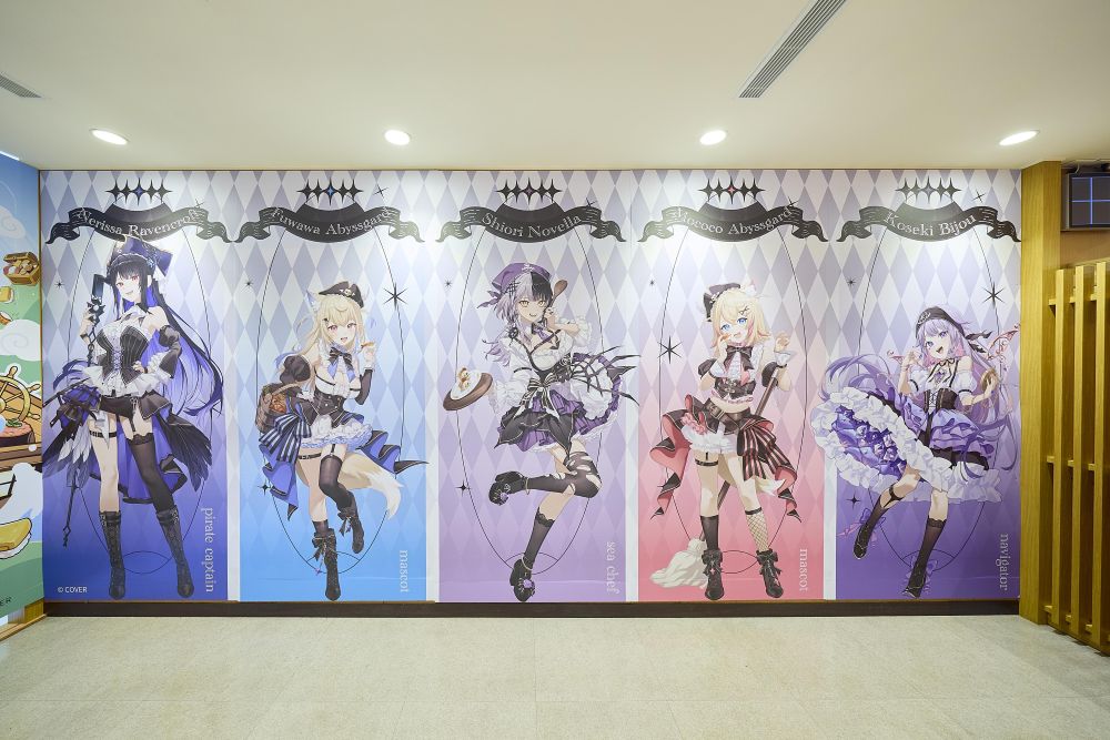 壽司郎×《hololive English -Advent-》主題店示意