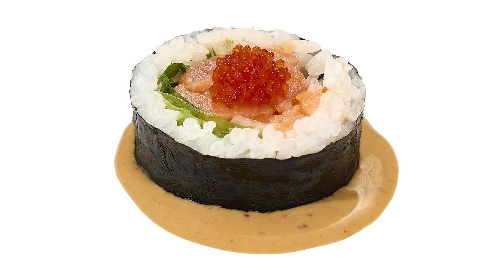 辣味美乃滋鮭魚卷_$60