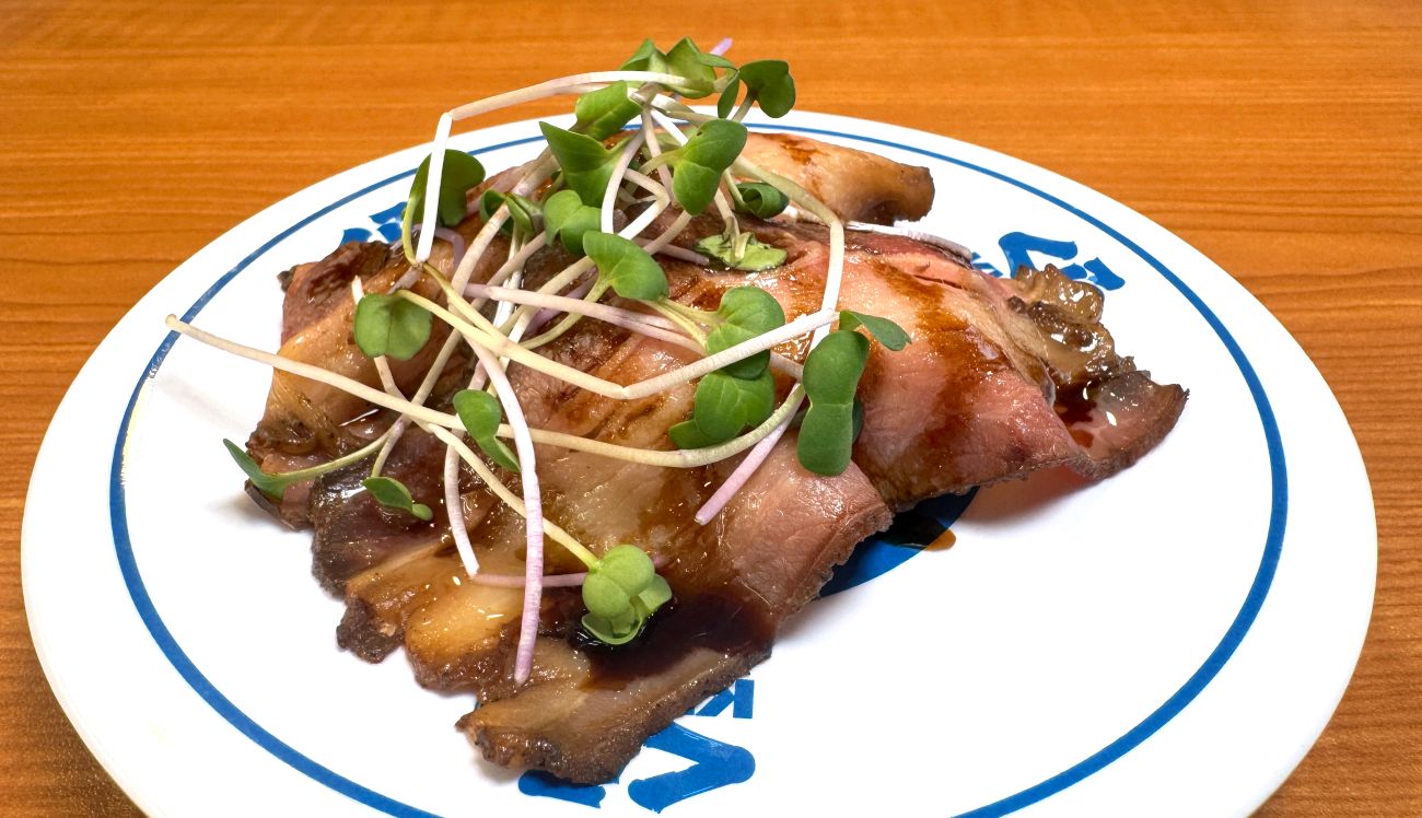 巴薩米克醋牛肉握壽司|NT$80