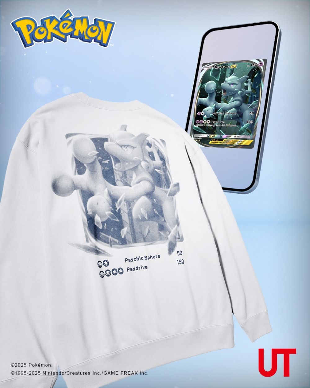 男女適穿 Pokémon 印花休閒上衣(長袖)