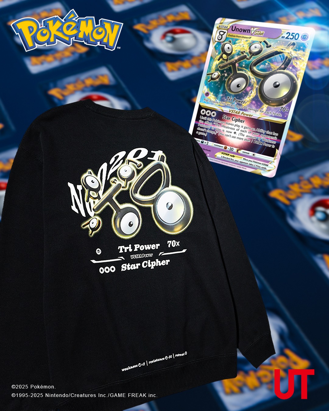 男女適穿 Pokémon 印花休閒上衣(長袖)