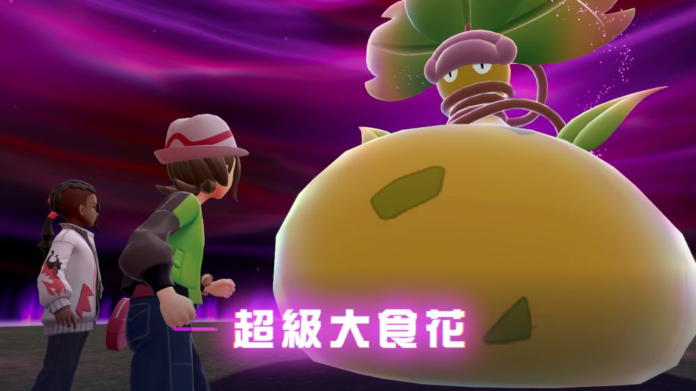 與超級進化大食花戰鬥開始
