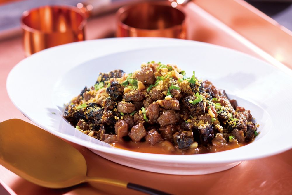 時時香｜花生米血骰子牛