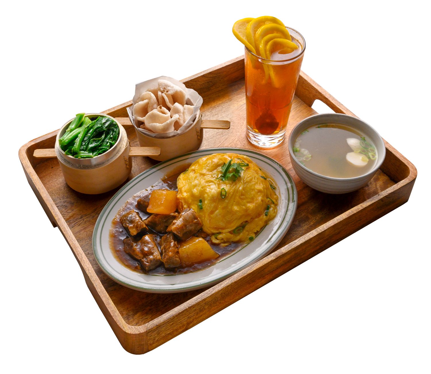 柱侯牛腩帽蓋滑蛋飯