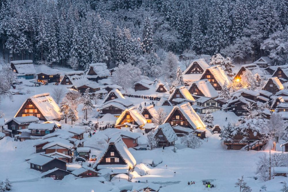 日本岐阜縣白川鄉合掌村