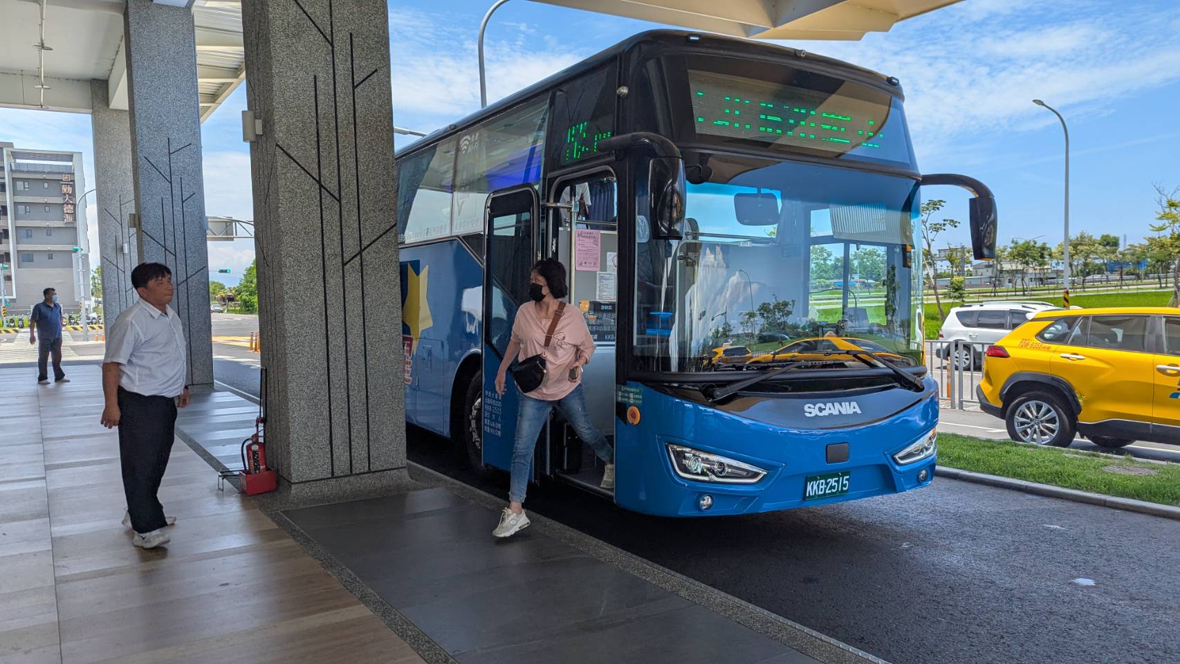 乘客於羅東轉運站下車