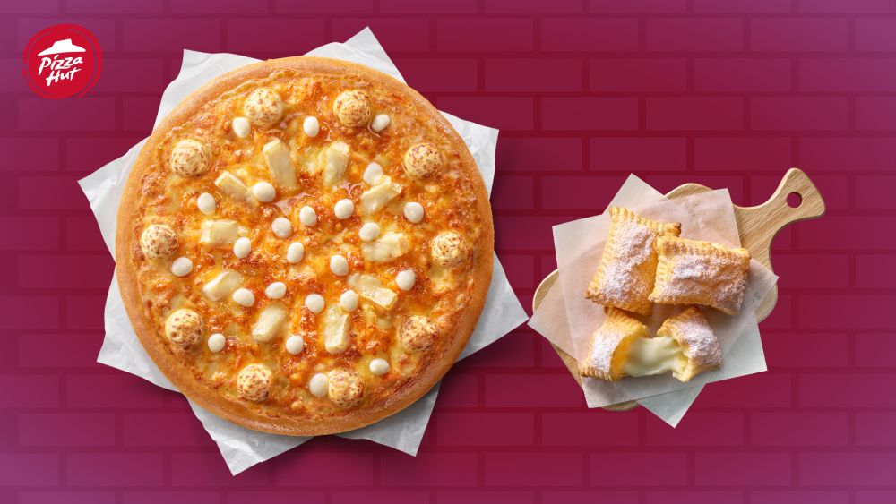 必勝客超濃起司餐下殺47折，333元爽吃超濃五重起司大比薩＋起司濃心酥或巧克力QQ球5顆！