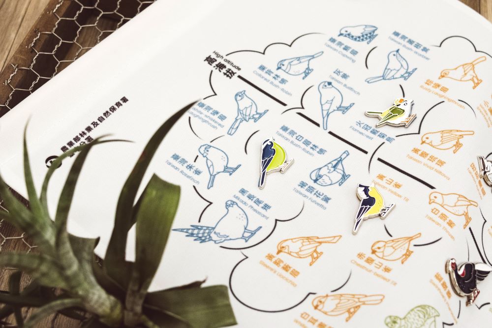 精選臺灣32種特有種鳥類金屬徽章,細緻展現獨特鳥羽色彩與特色_77285 (1)