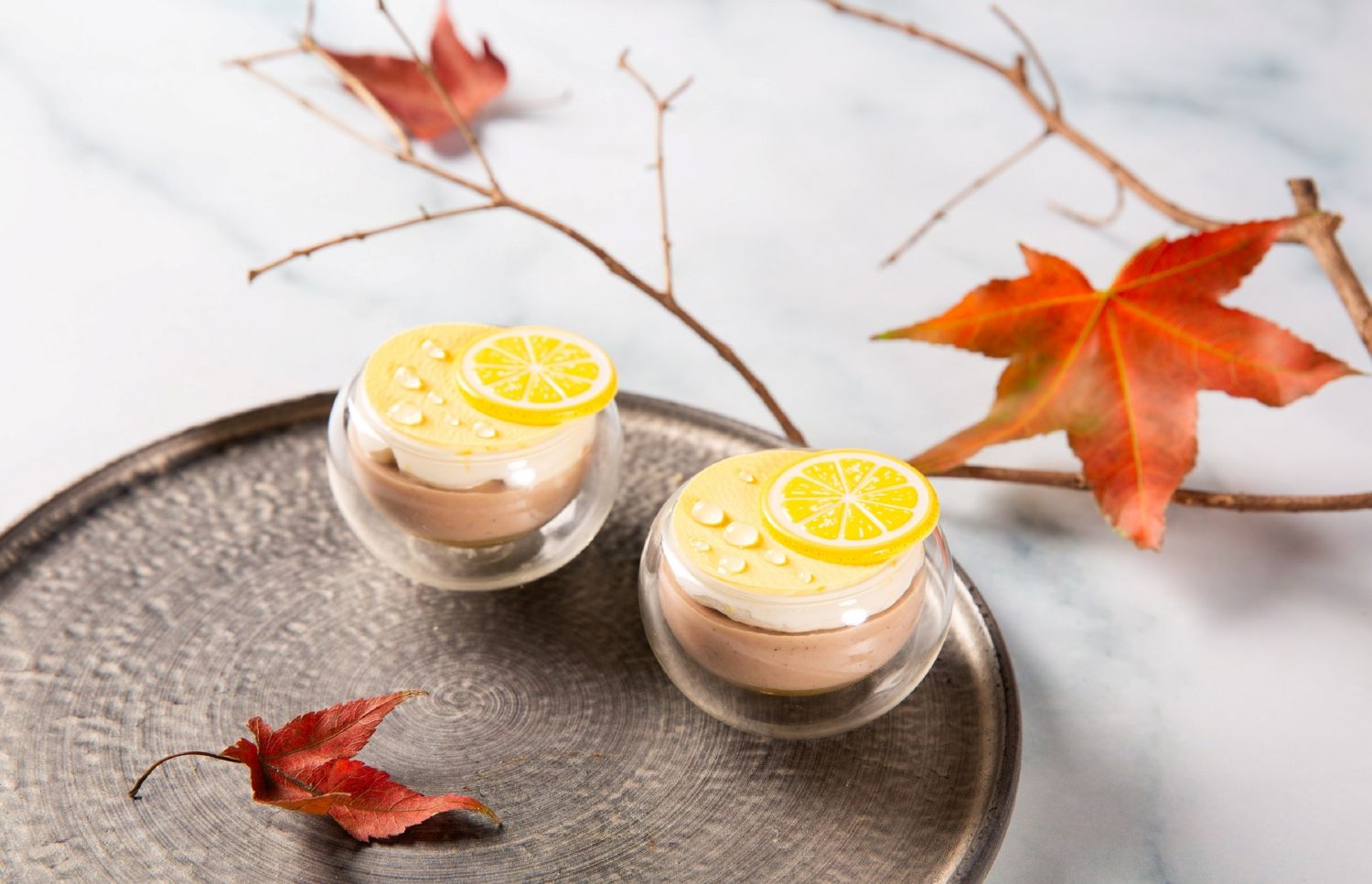 台北萬豪絢栗多彩下午茶-薑味鳳梨檸檬栗子奶酪