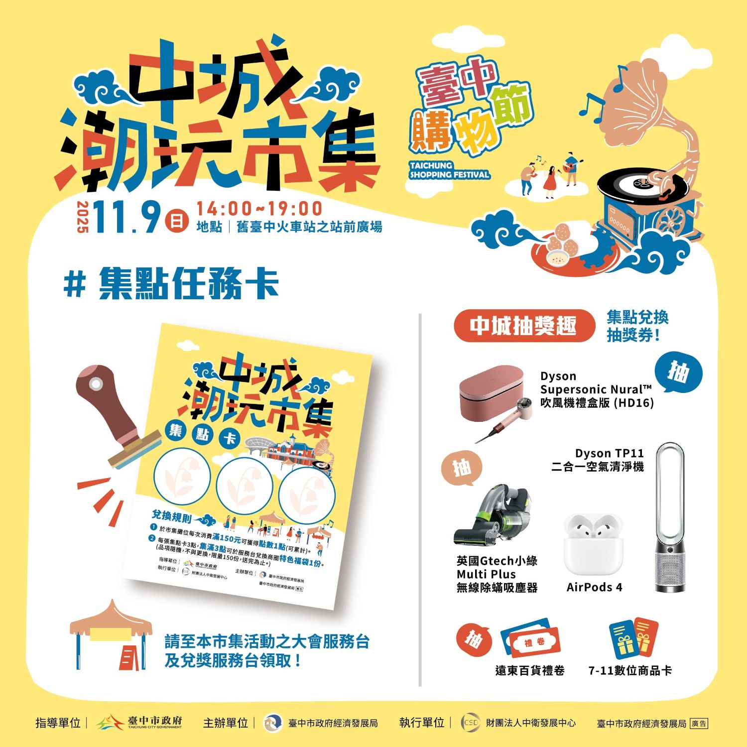 「中城潮玩市集」完成集點任務抽好禮,趣味任務等你挑戰!