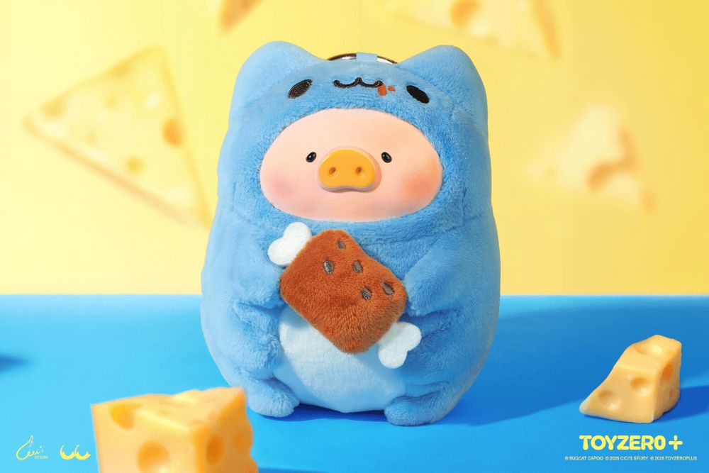 吃貨Lu膠臉毛絨掛件