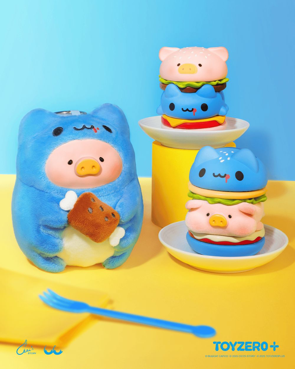 罐頭豬LuLu×咖波聯名系列合照