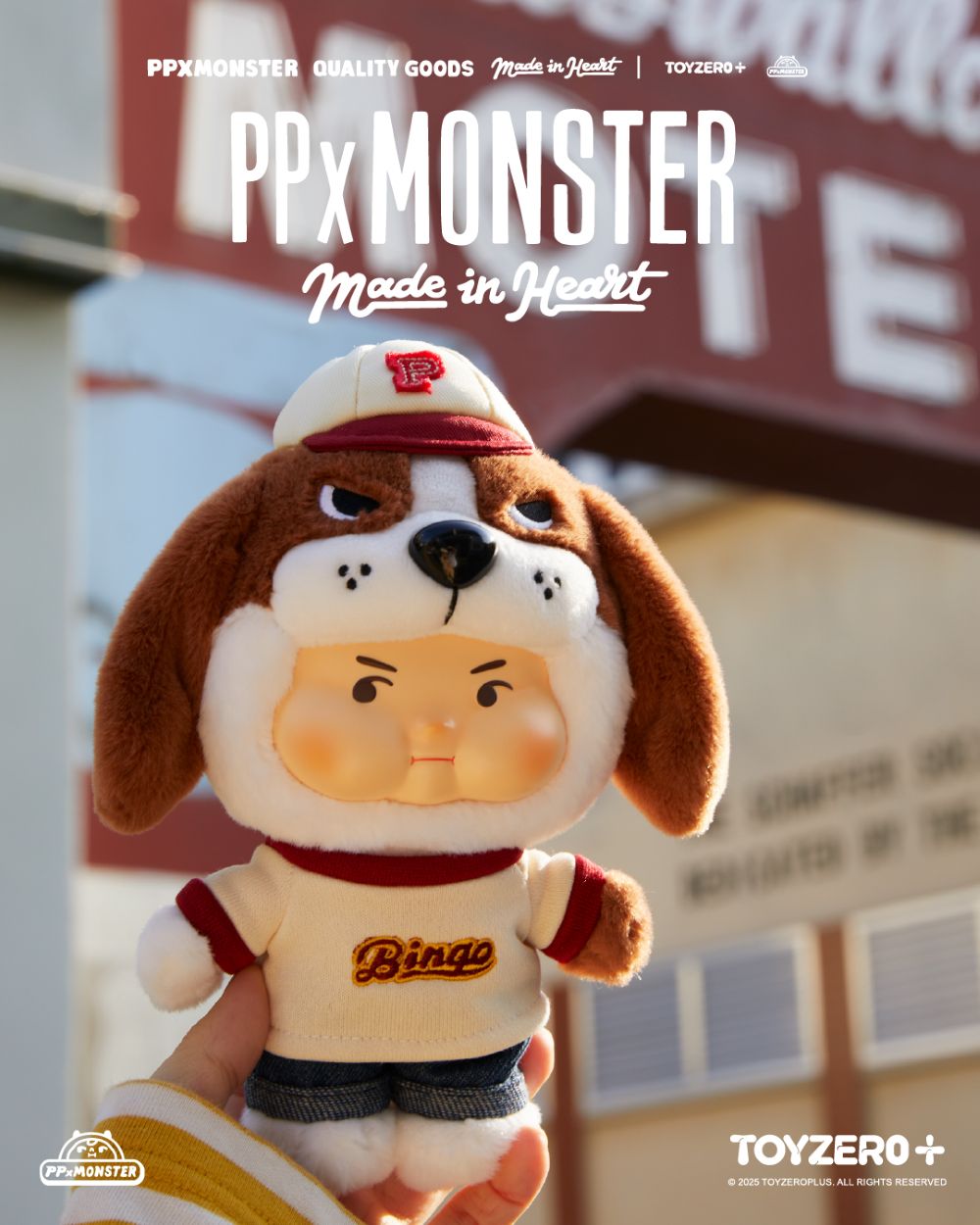PP X MONSTER 狗狗出沒-膠臉毛絨掛件系列盲盒