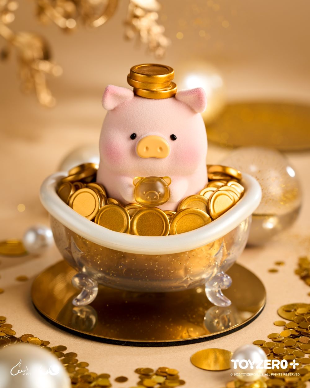 (新品首賣)罐頭豬LuLu-浴豬滿盆公仔_價值NT$680