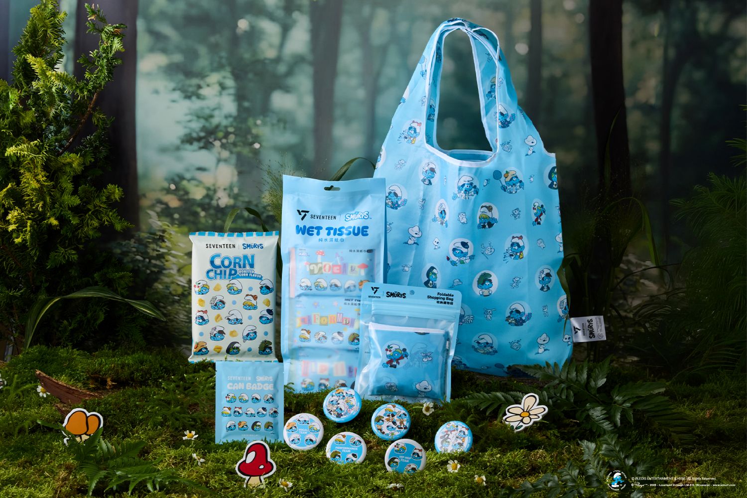 ★ SEVENTEEN _ The Smurfs 系列 - 零食_用品類