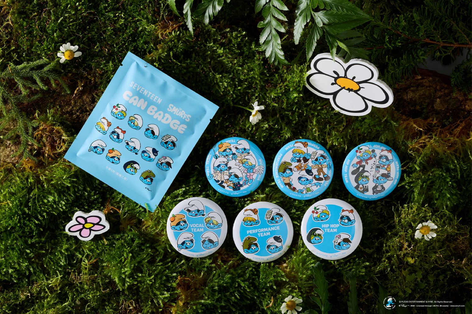SEVENTEEN _ The Smurfs 系列 - 加價購徽章盲盒