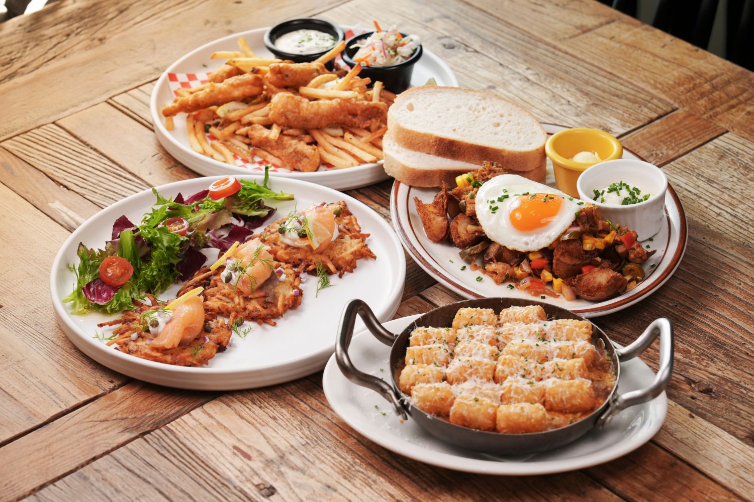 「樂子the Diner」把馬鈴薯玩瘋了！限定推出「起司脆球、燻鮭魚薯餅」壽星還能薯條吃到飽！