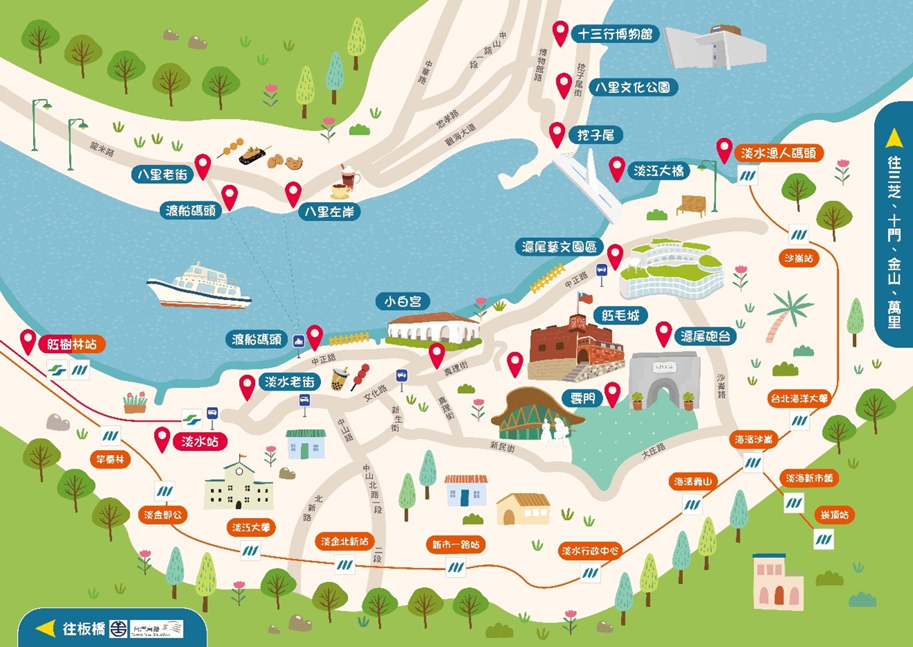 搭乘捷運輕軌來趟家庭親子輕旅行(淡水、八里)