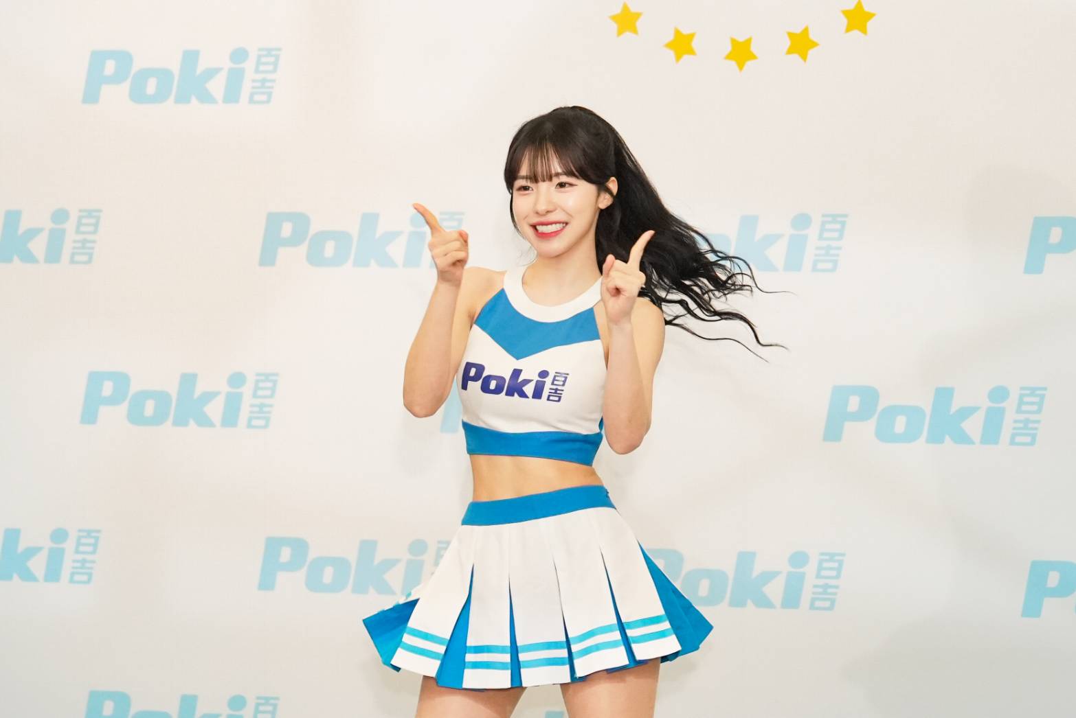 李多慧於現場大跳「百吉好棒棒」應援舞