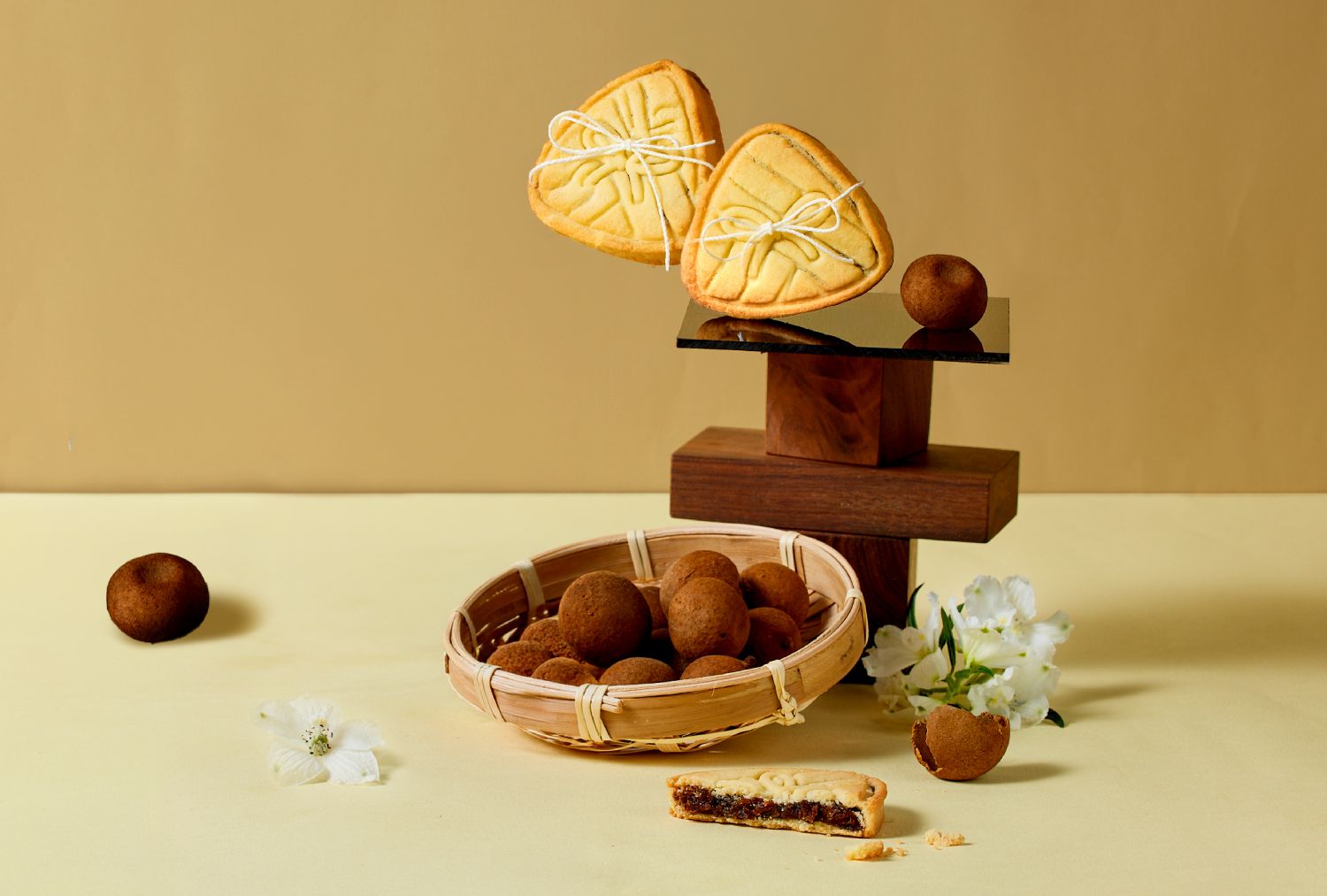 微醺柴燒桂圓包餡粽餅