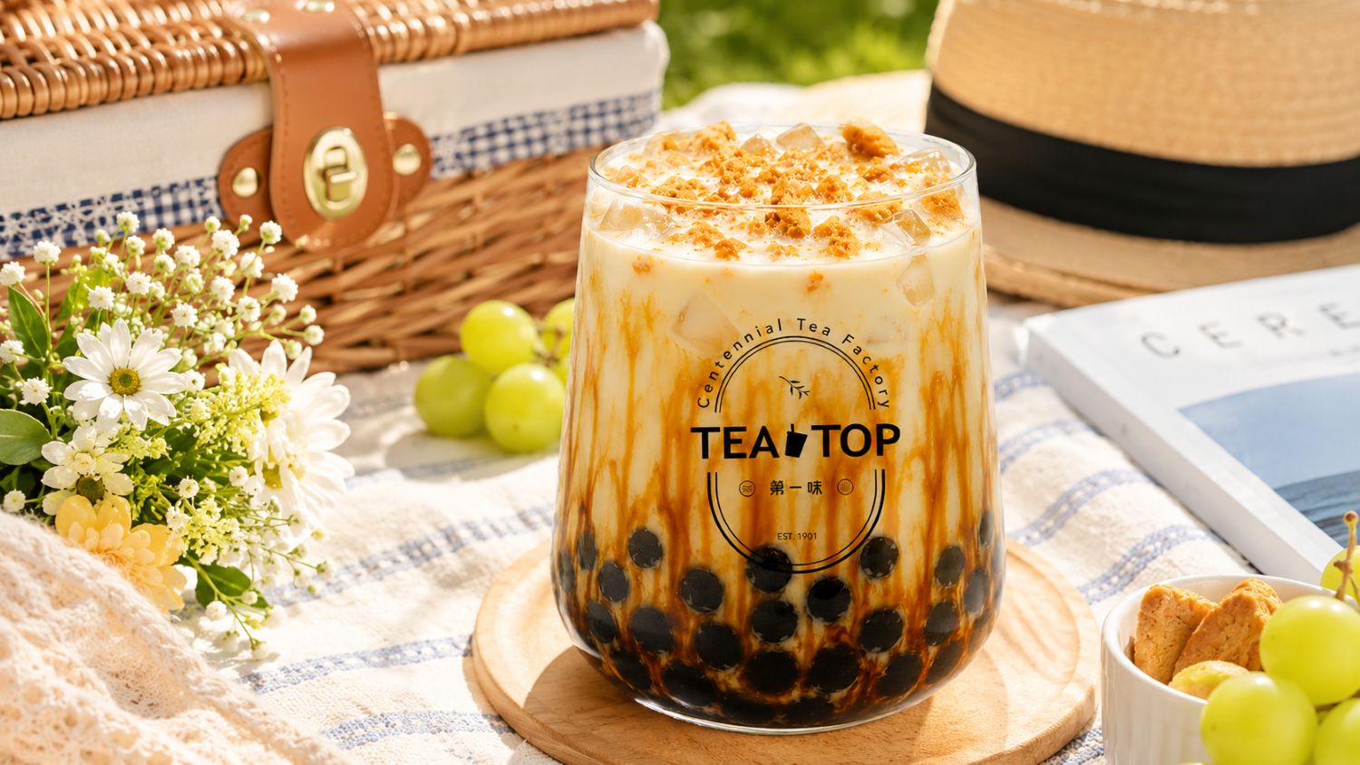 黑糖鮮奶控注意！TEA TOP 第一味「椪香黑糖珍珠鮮奶」西門限定開喝！｜飲品｜日享傳媒 SunRiseSharing