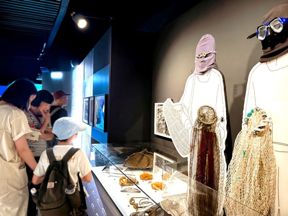 圖3展覽聚焦女性在沿海社會的關鍵角色，對照臺灣與韓國的海女文化