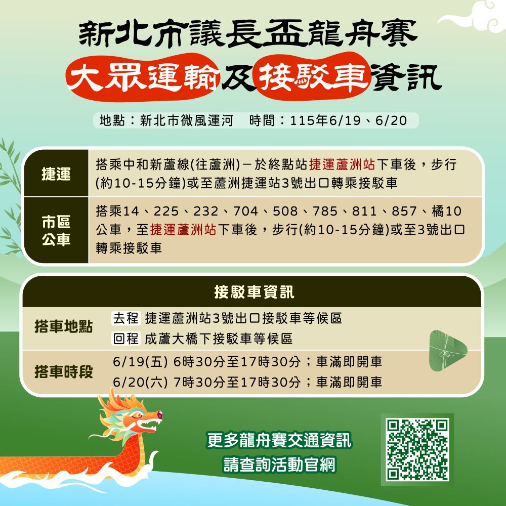 115年端午節懶人包_新北市議長盃龍舟賽