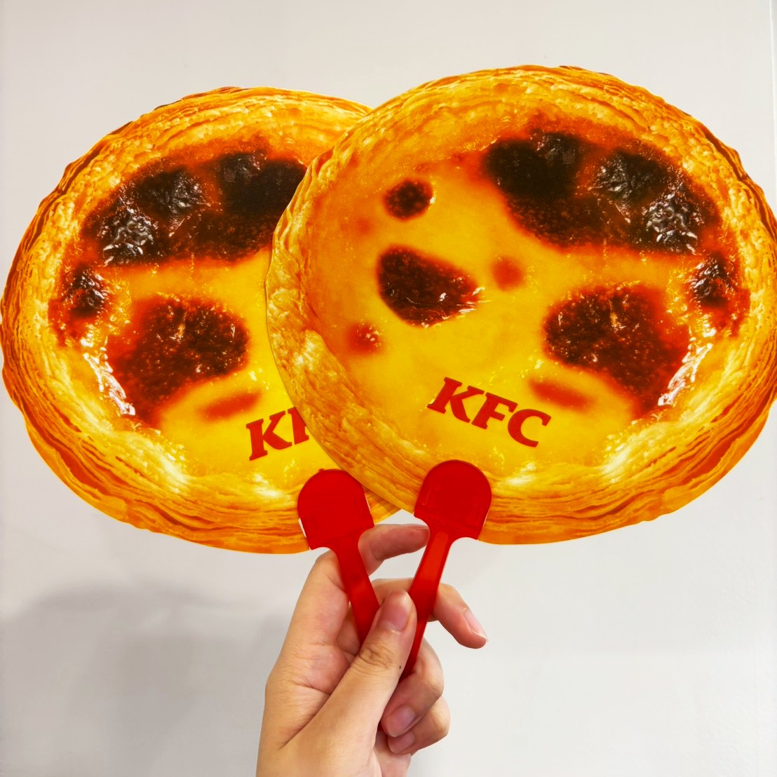 「蛋撻造型扇」