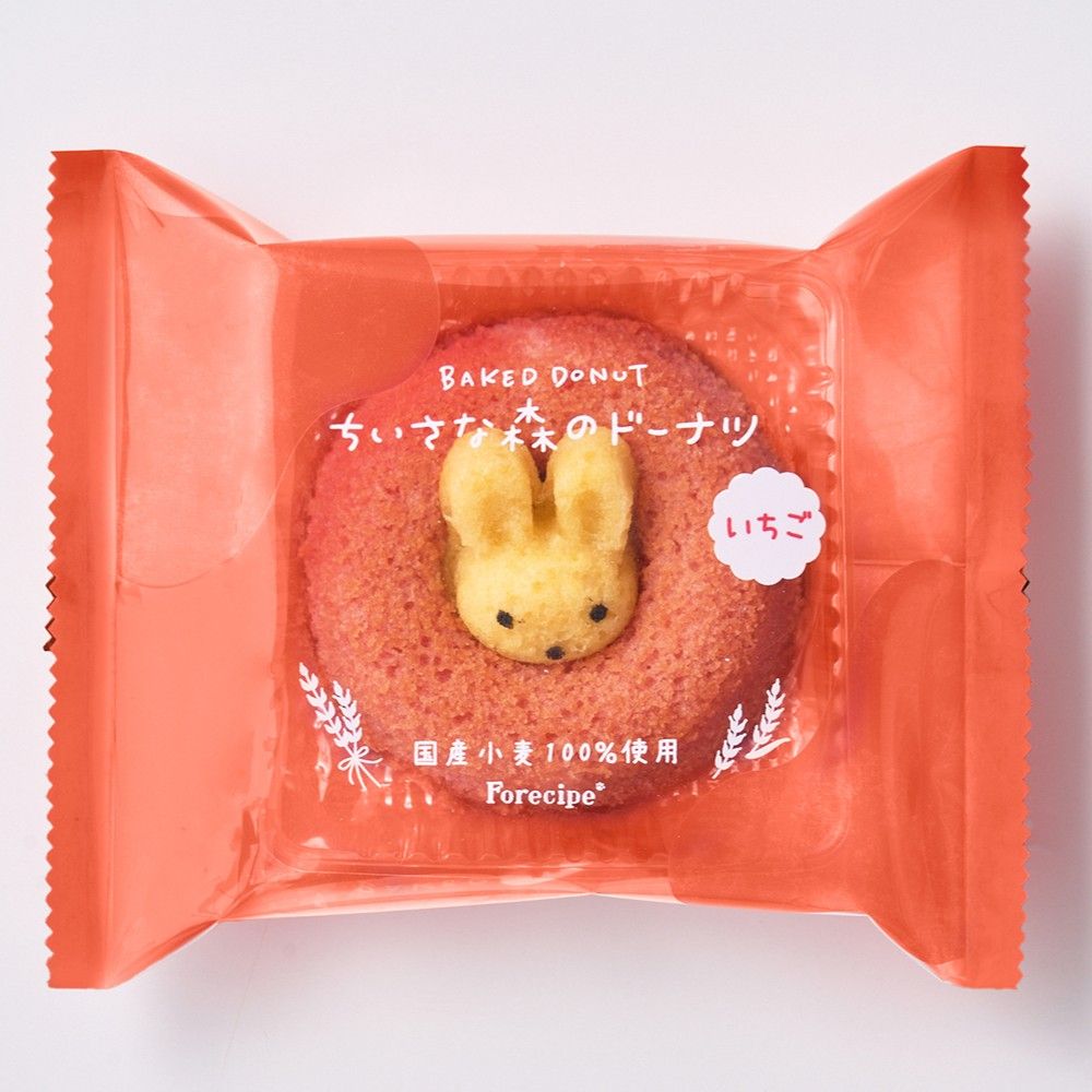 兔兔造型草莓風味甜甜圈