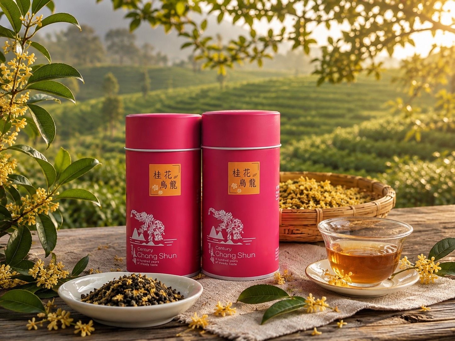 03 如果想挑一份體面的南投茶鄉伴手禮,桂花烏龍禮盒絕對是老少咸宜的選項之一