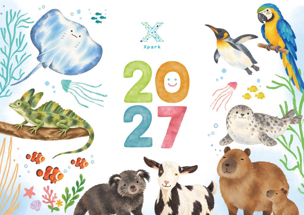 2027 Xpark原創月曆「Smile笑顏」主題 讓人看了忍不住會心一笑